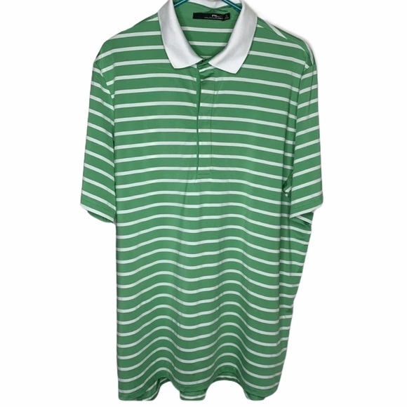Ralph Lauren X Mens Shirt Size XL Green Stripe - Picture 1 of 5
